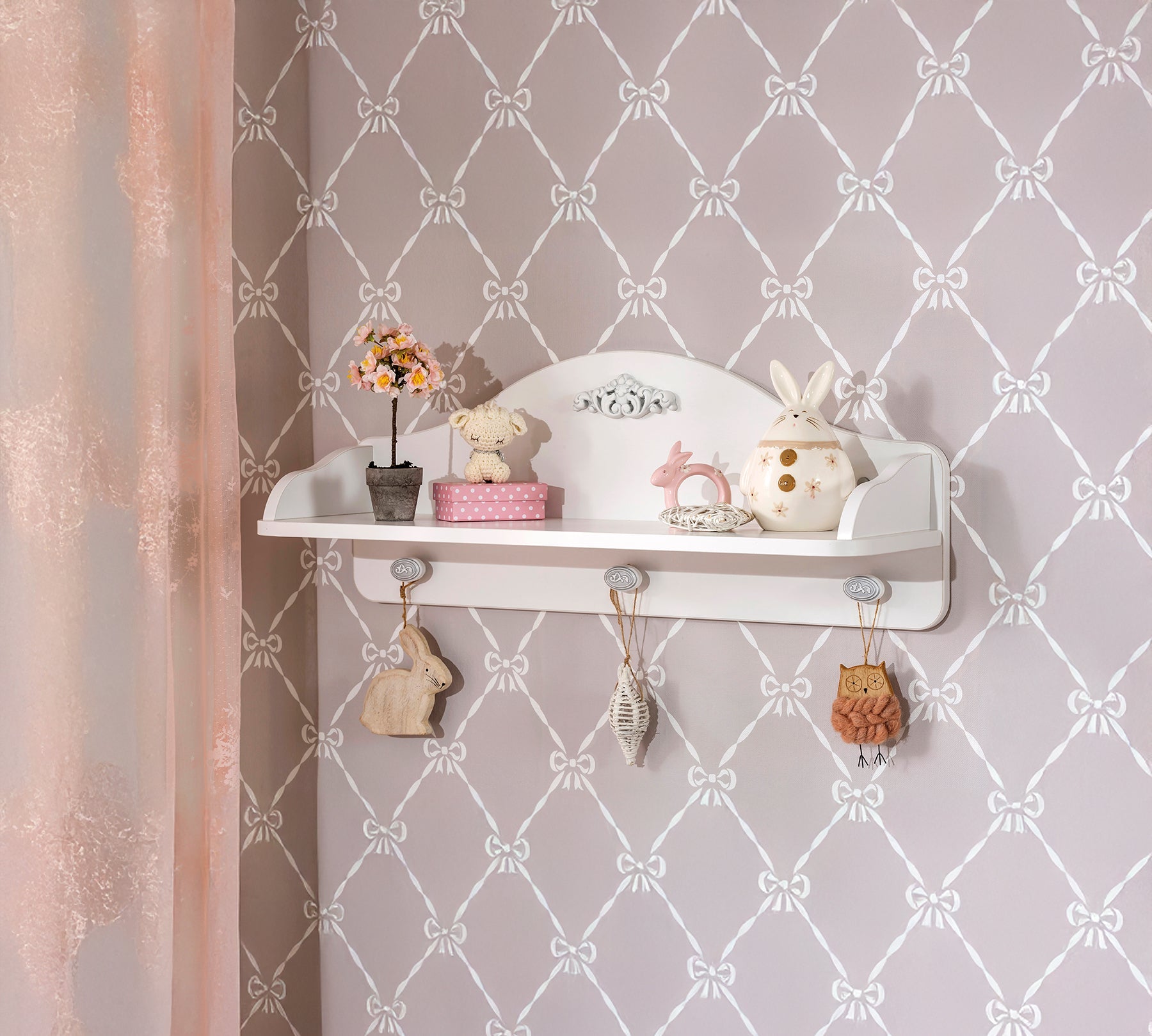 Mensola Baby Romantic con Ganci