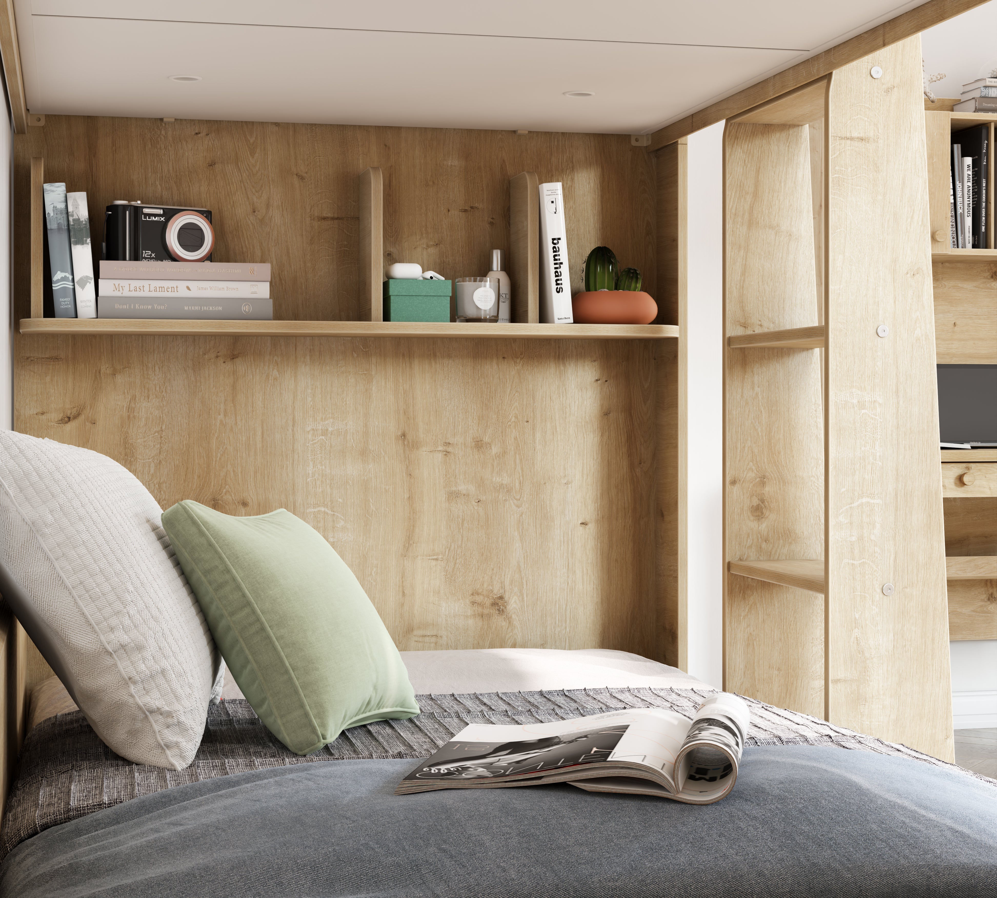 Letto a Castello Nest Mocha (90x200 cm)