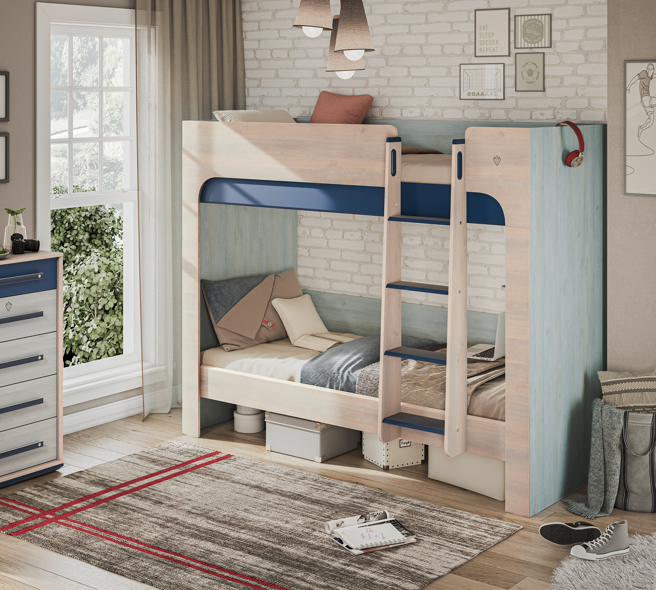 Letto a Castello Trio Stretto (90x200 cm)