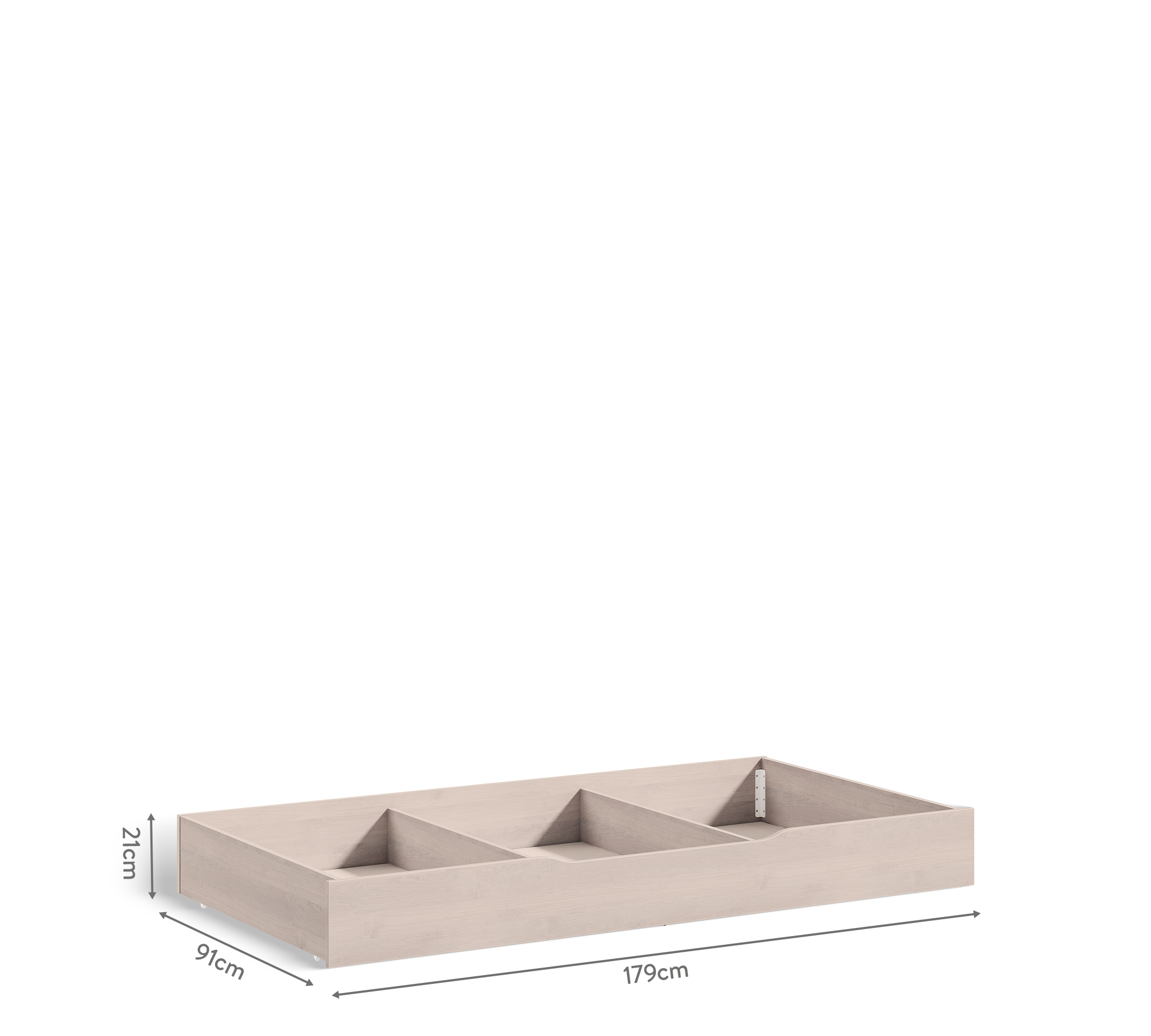 Letto a Castello Trio Stretto con Cassetto Estraibile (90x200 cm)