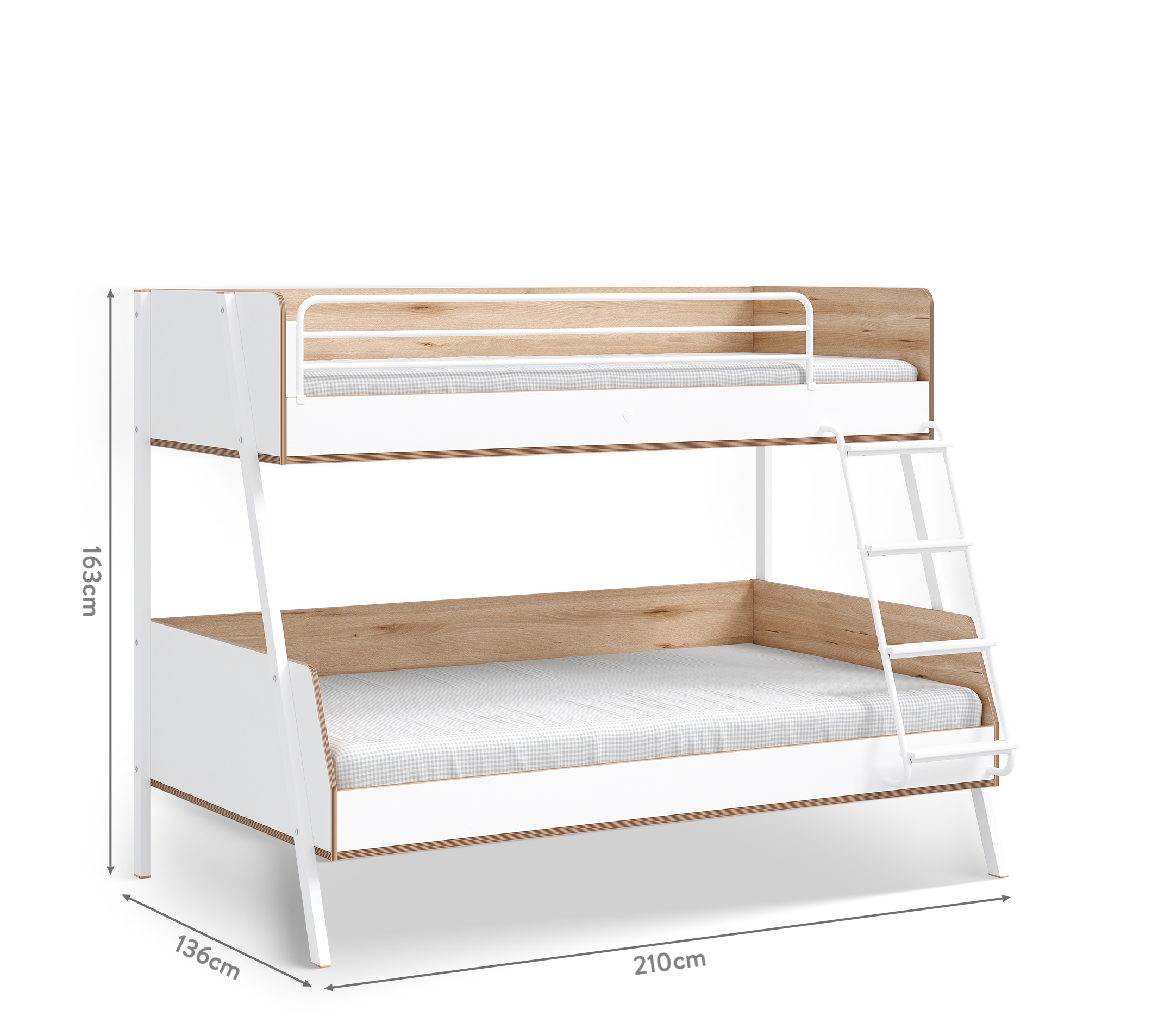 Letto a Castello Modera Largo (90x200-120x200 cm)