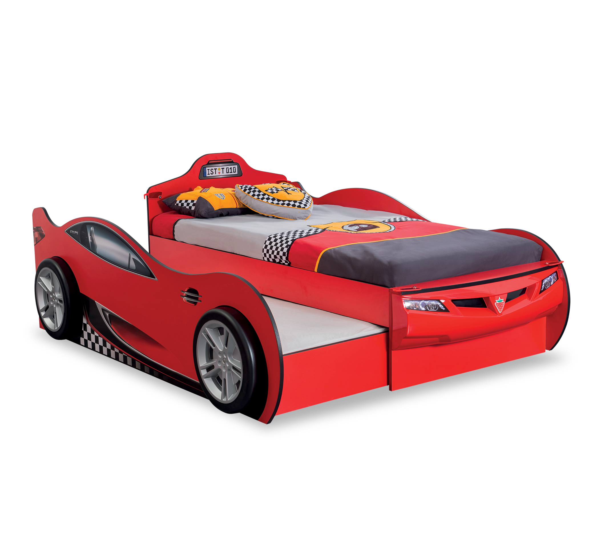 Letto a Macchina Racecup con Letto Estraibile