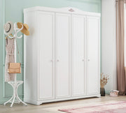 Armadio Rustik White a 4 Ante