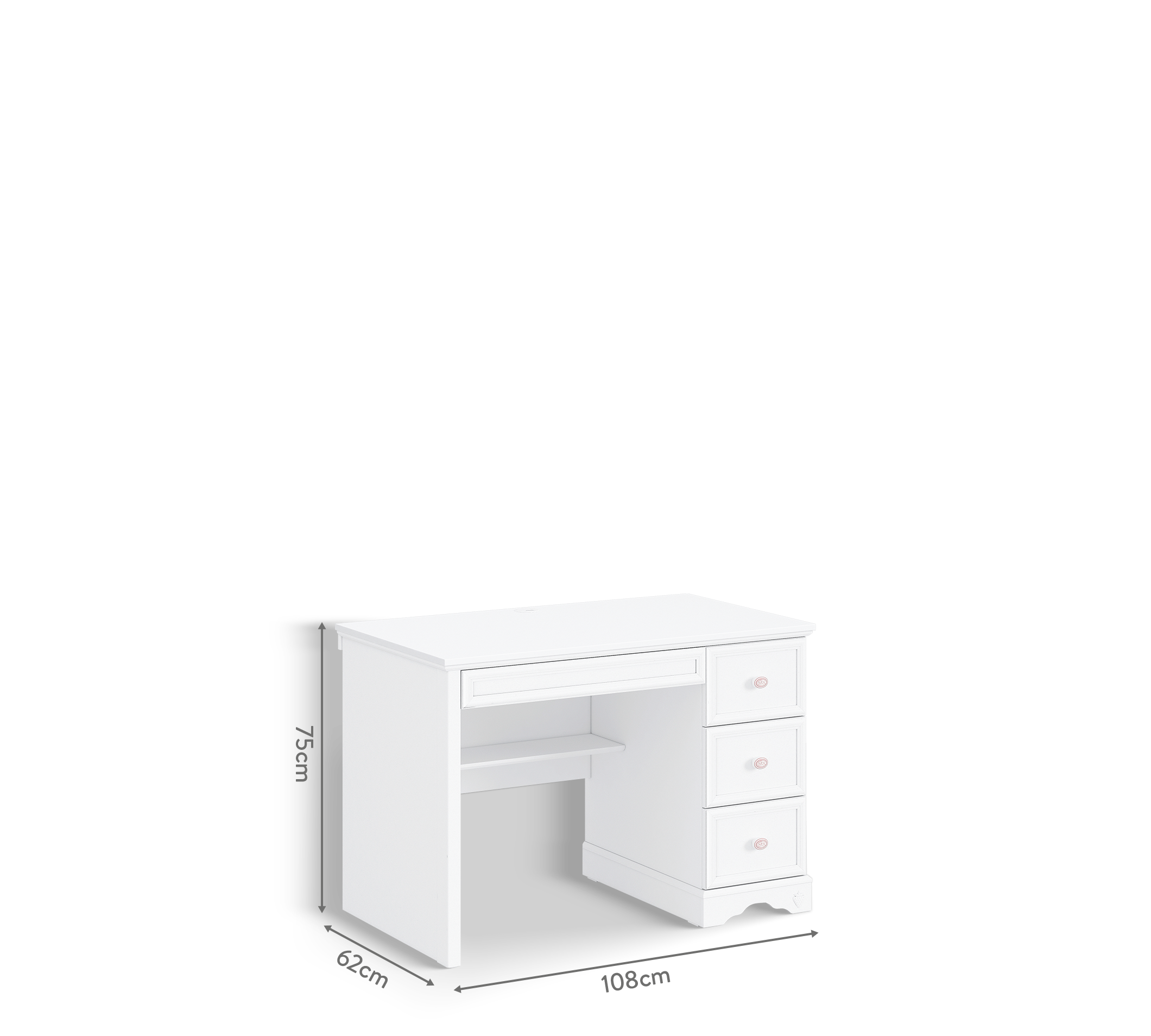 Scrivania Rustik White Stretta