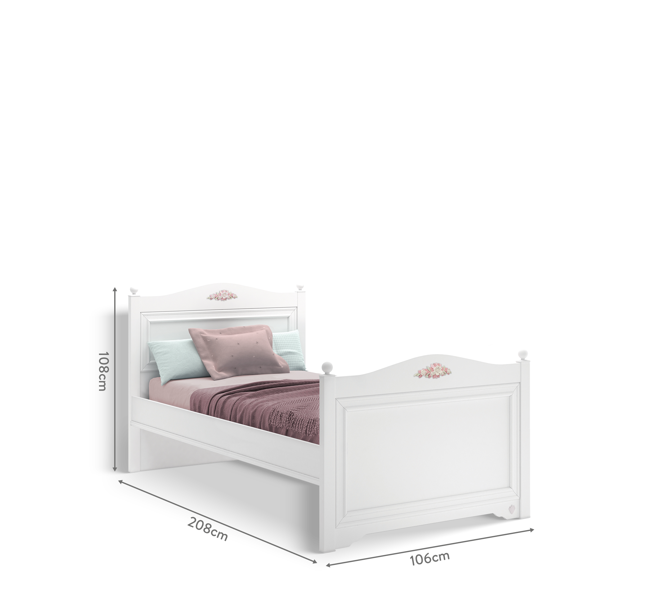 Letto Rustik Bianco