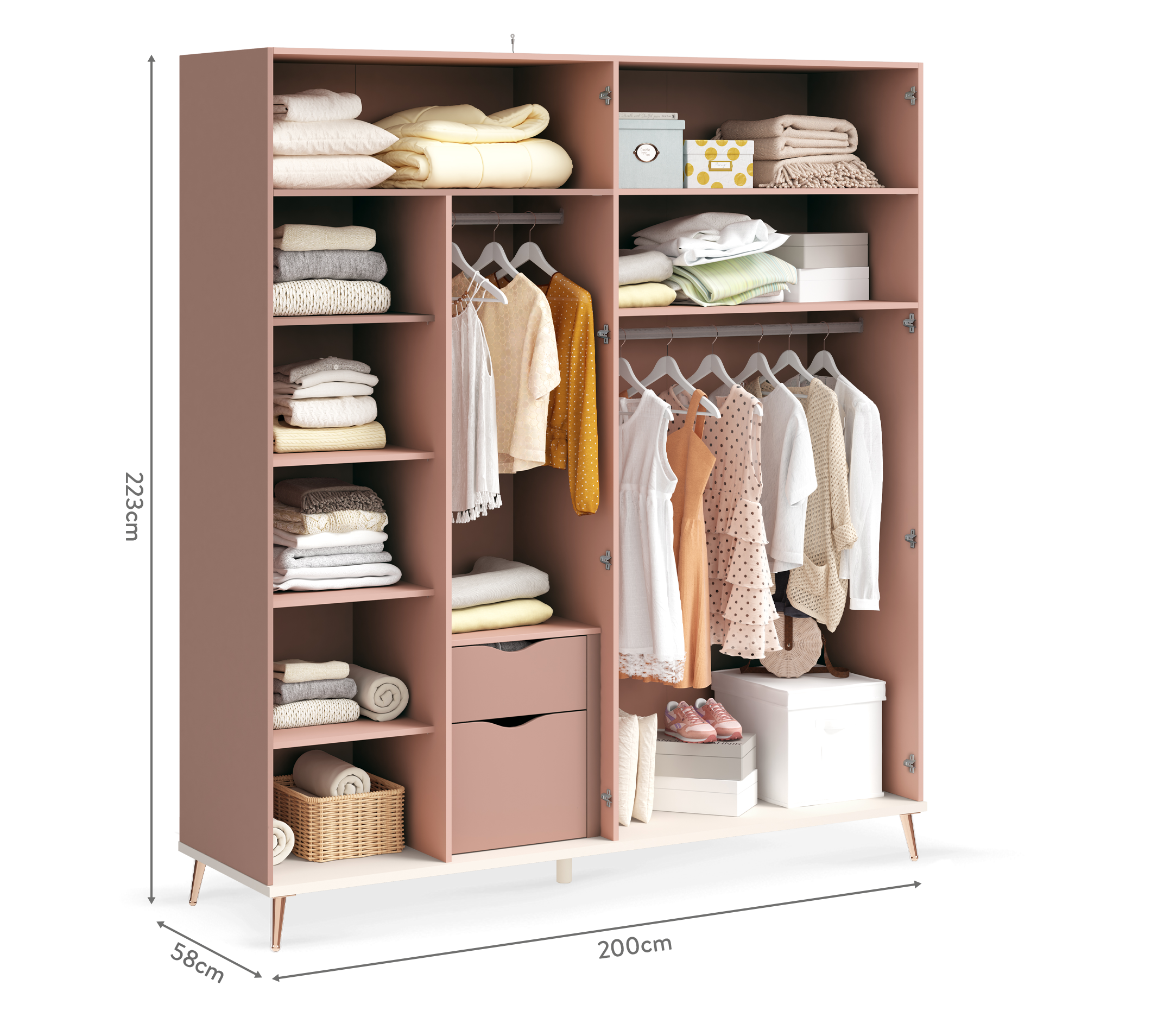 Armadio Elegance a 4 Ante