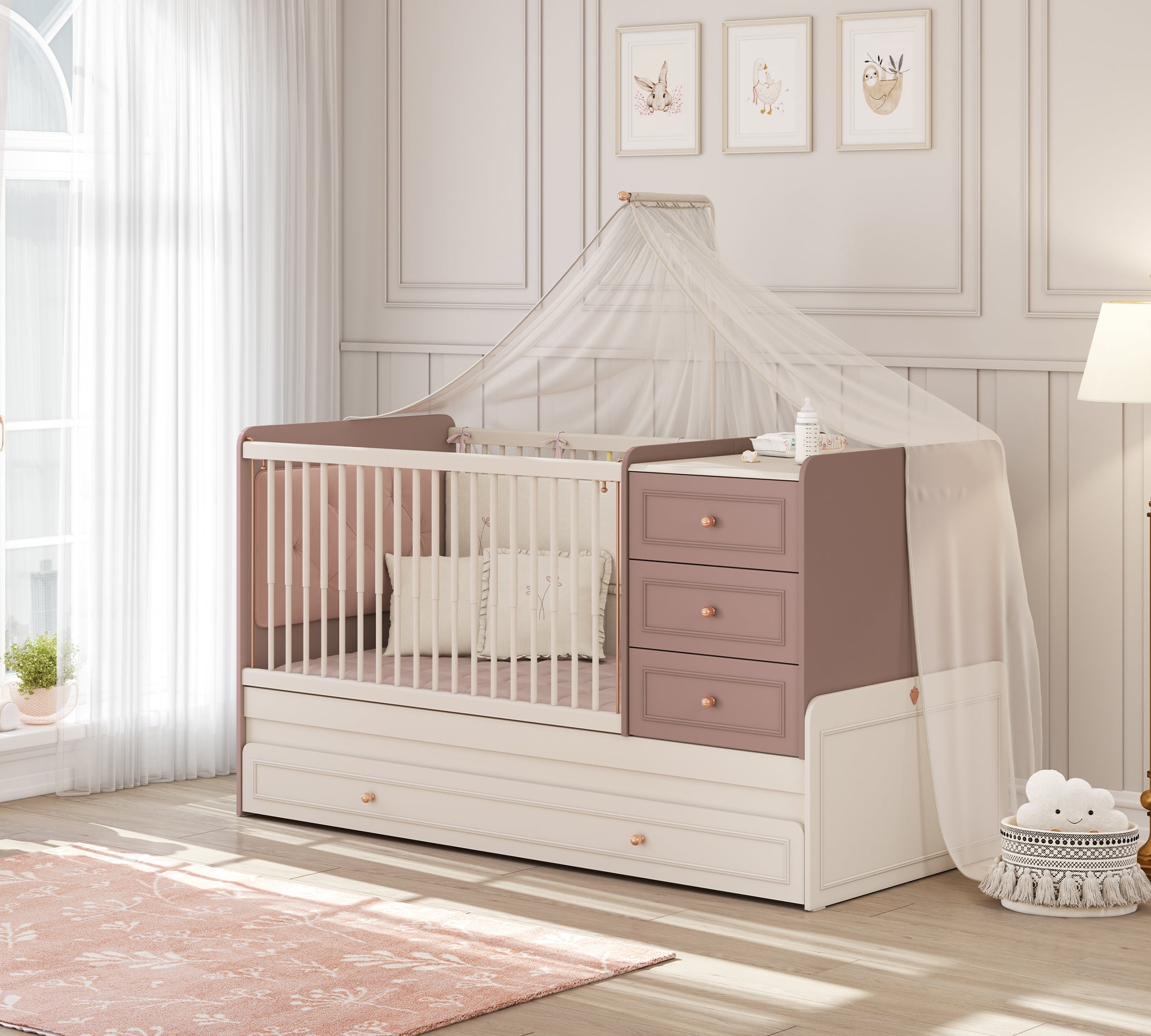 Letto per Bambini Baby Elegance Crescente (con Letto per Genitori) (80x180 cm)
