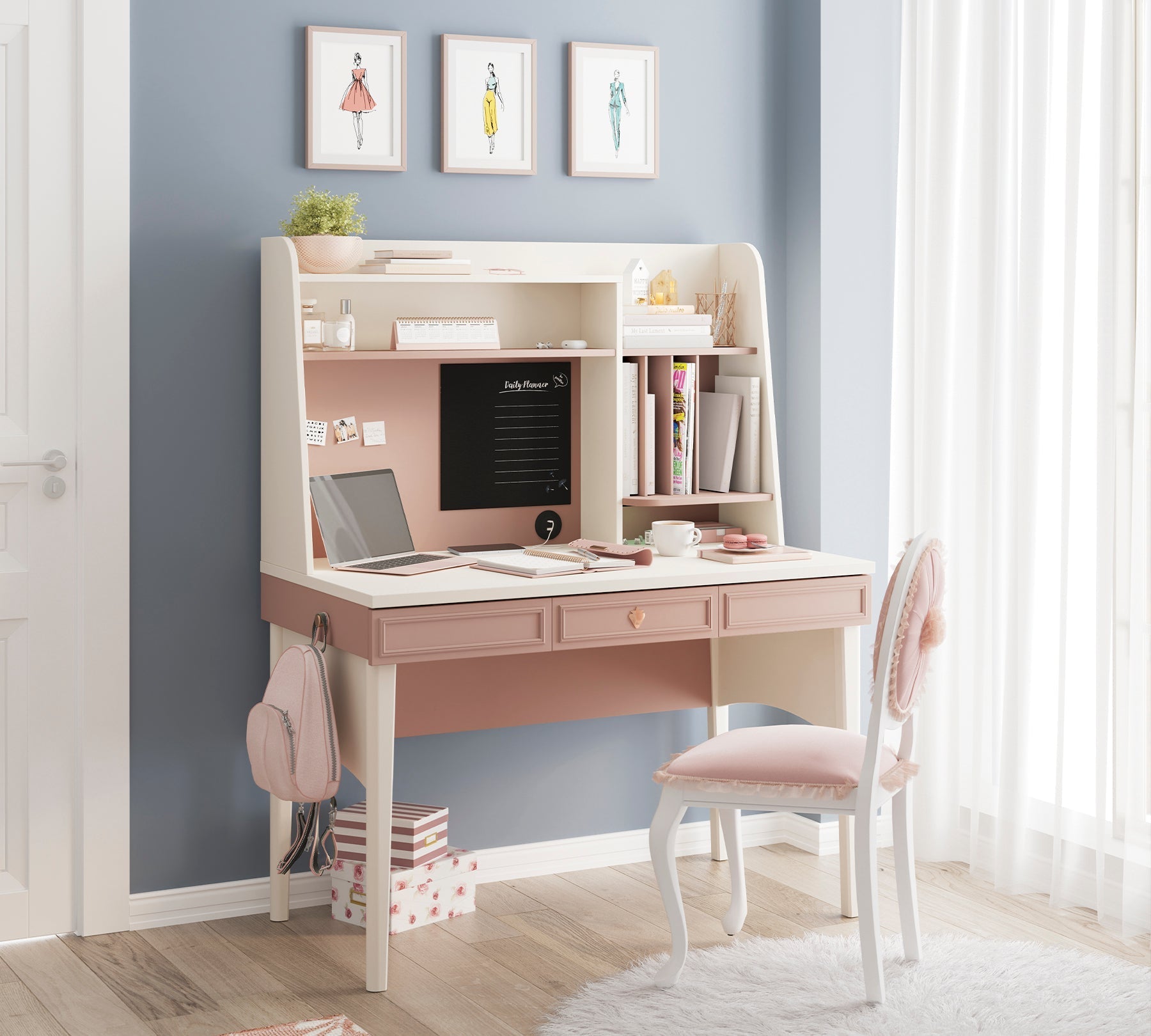 Scrivania Elegance con Unità Alta