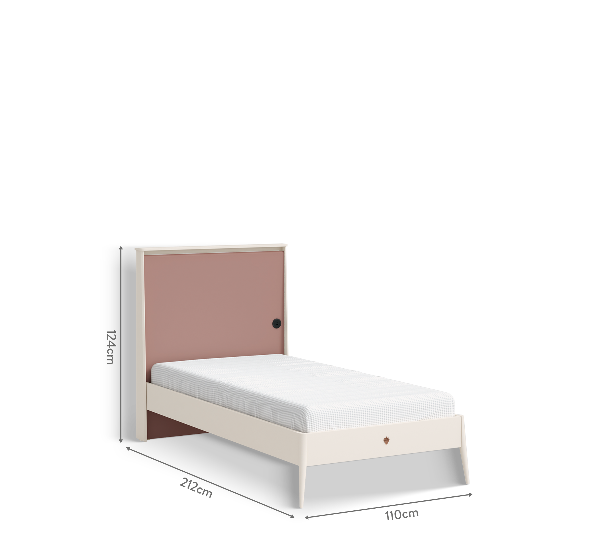 Letto Elegance con Testata Piana