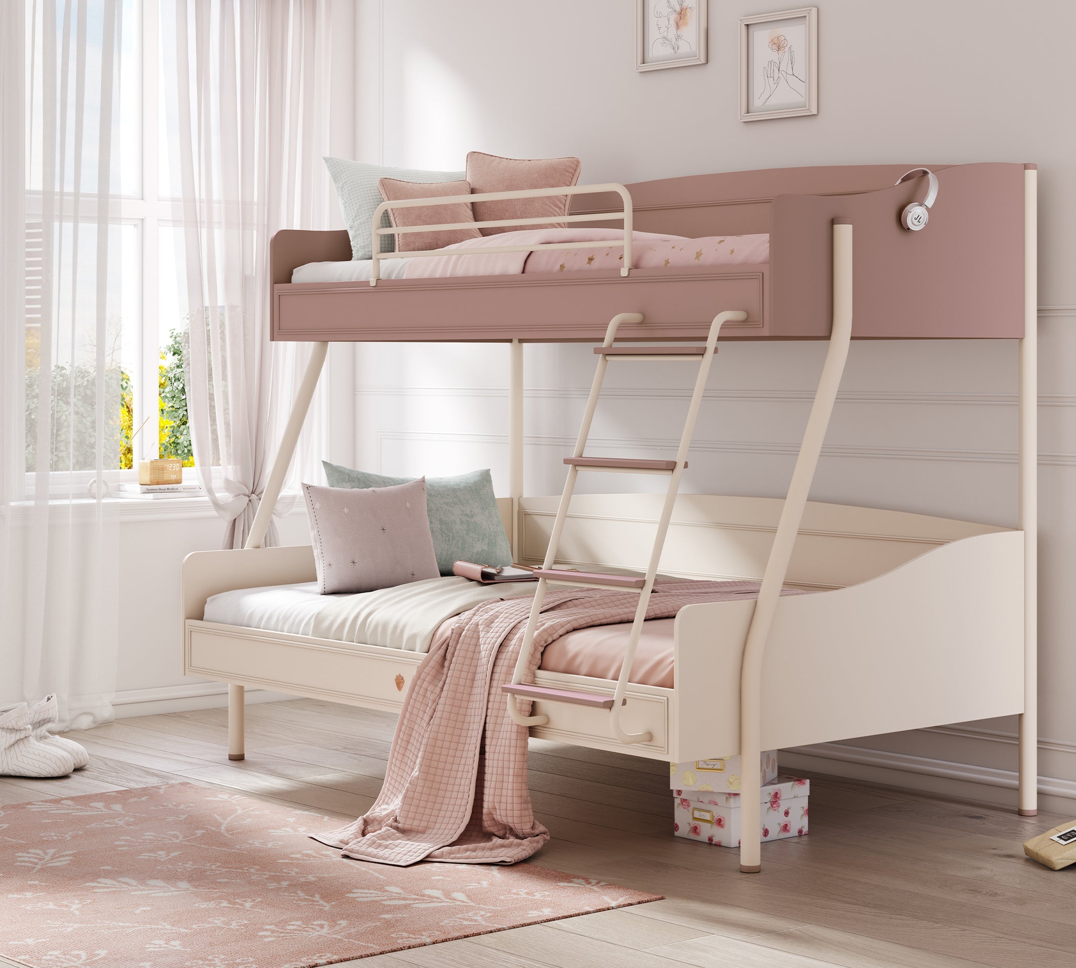 Letto a Castello Elegance Largo (90x200-120x200 cm)