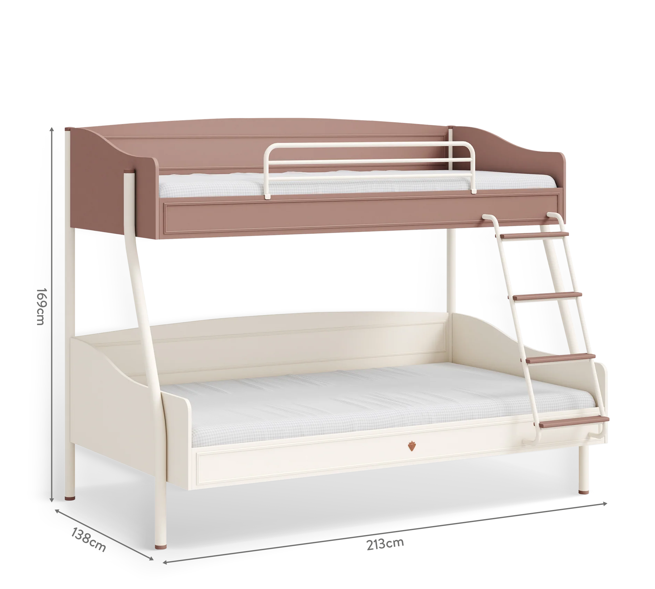 Letto a Castello Elegance Largo (90x200-120x200 cm)