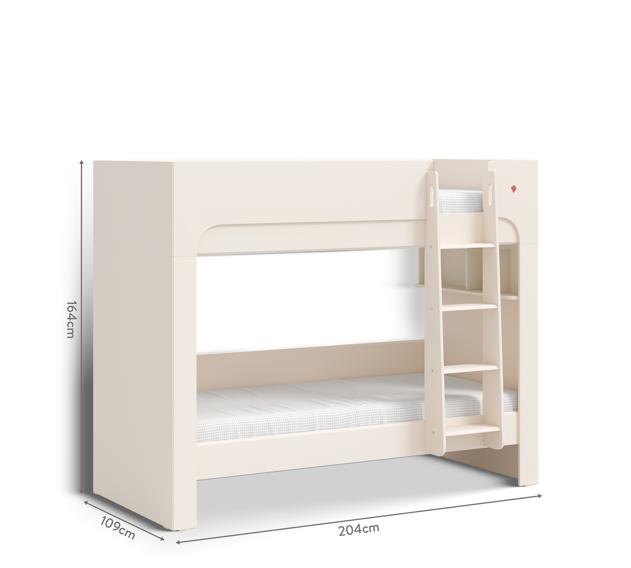Letto a Castello Varia Crema (90x200 cm)