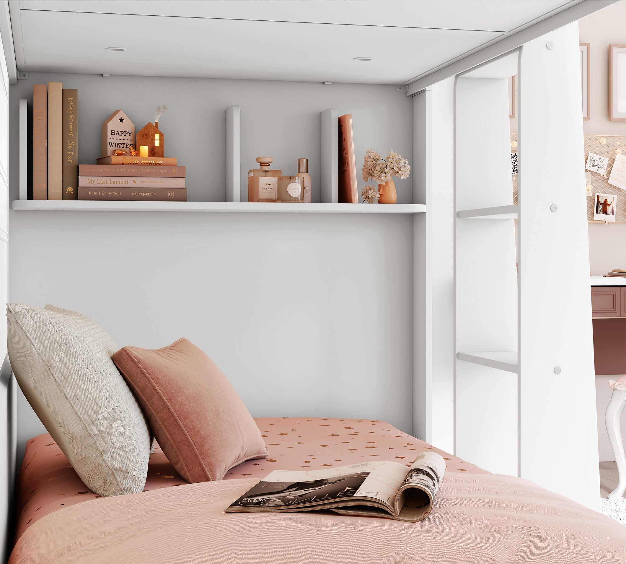 Letto a Castello Nest Bianco (90x200 cm)