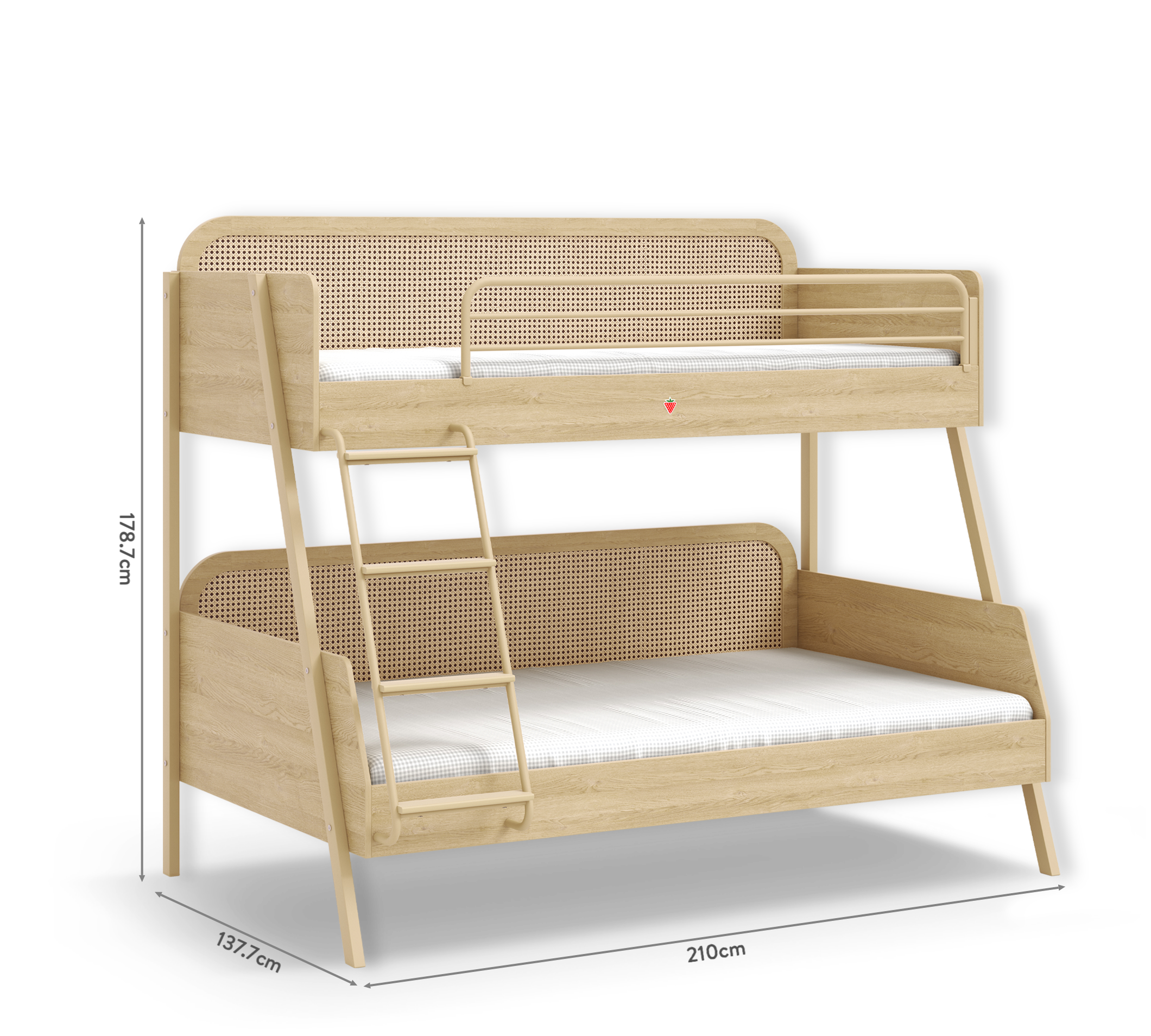Letto a Castello Loof Largo (90x200-120x200 cm)