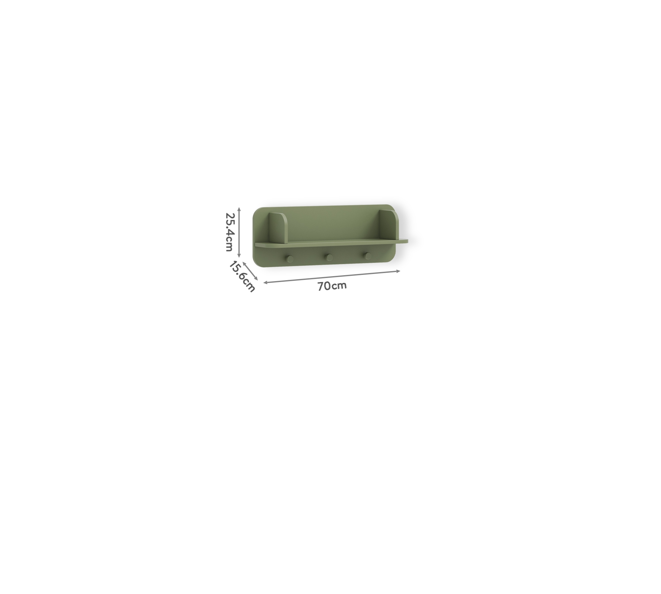 Mensola da Parete Verde