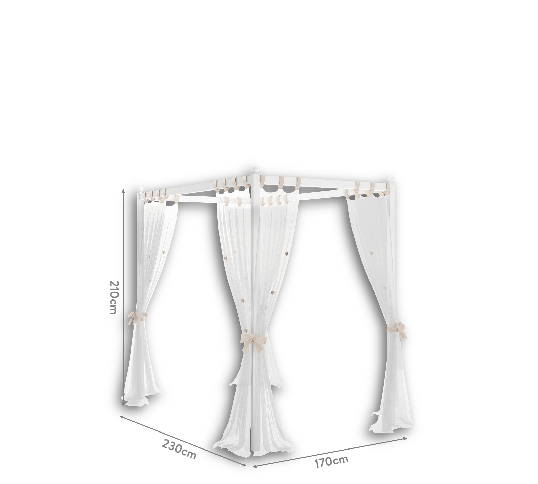 Tulle per Cibinletto Rustik Bianco