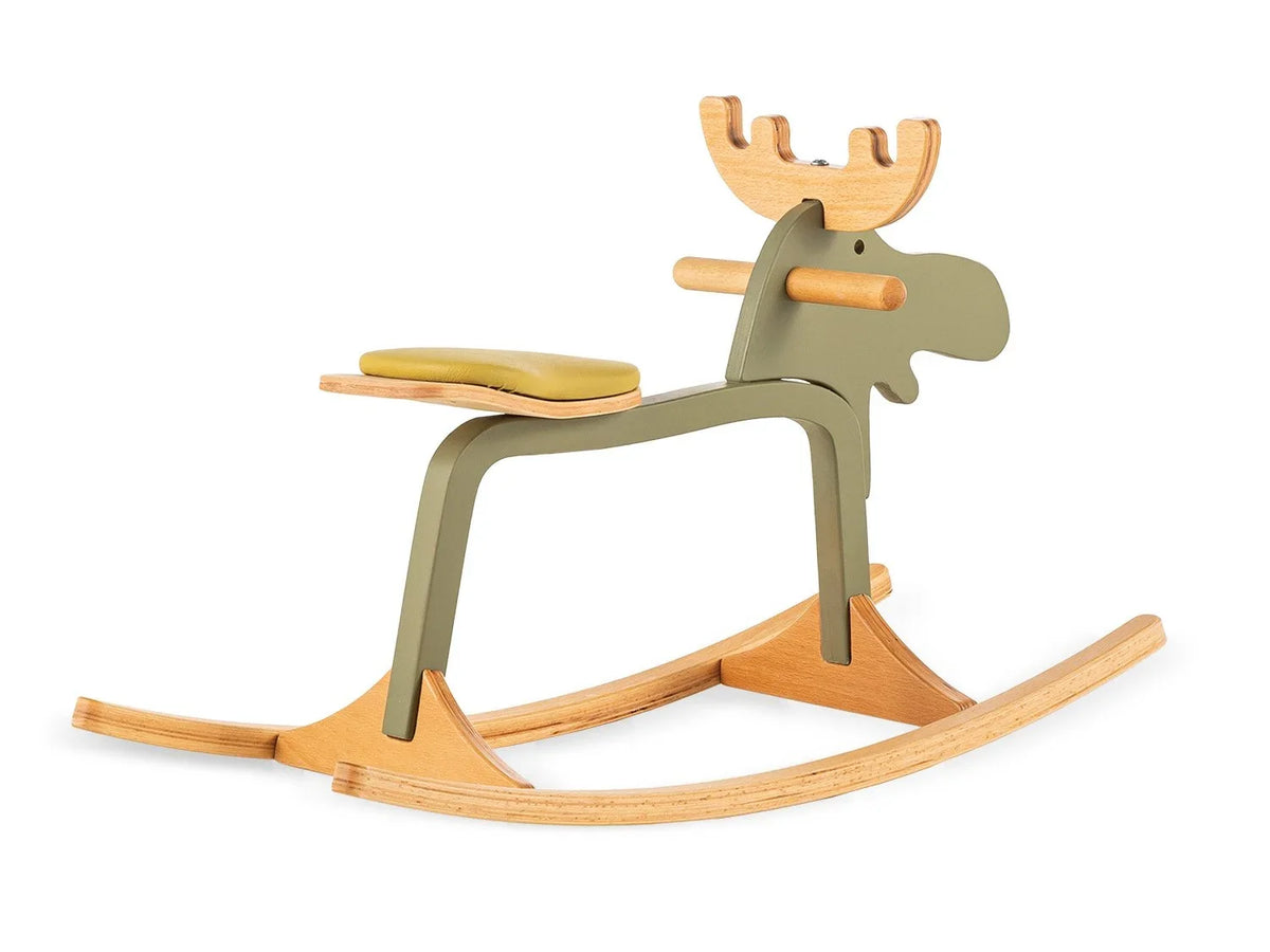 Dondolo Woodba “Bambi” in Legno Naturale