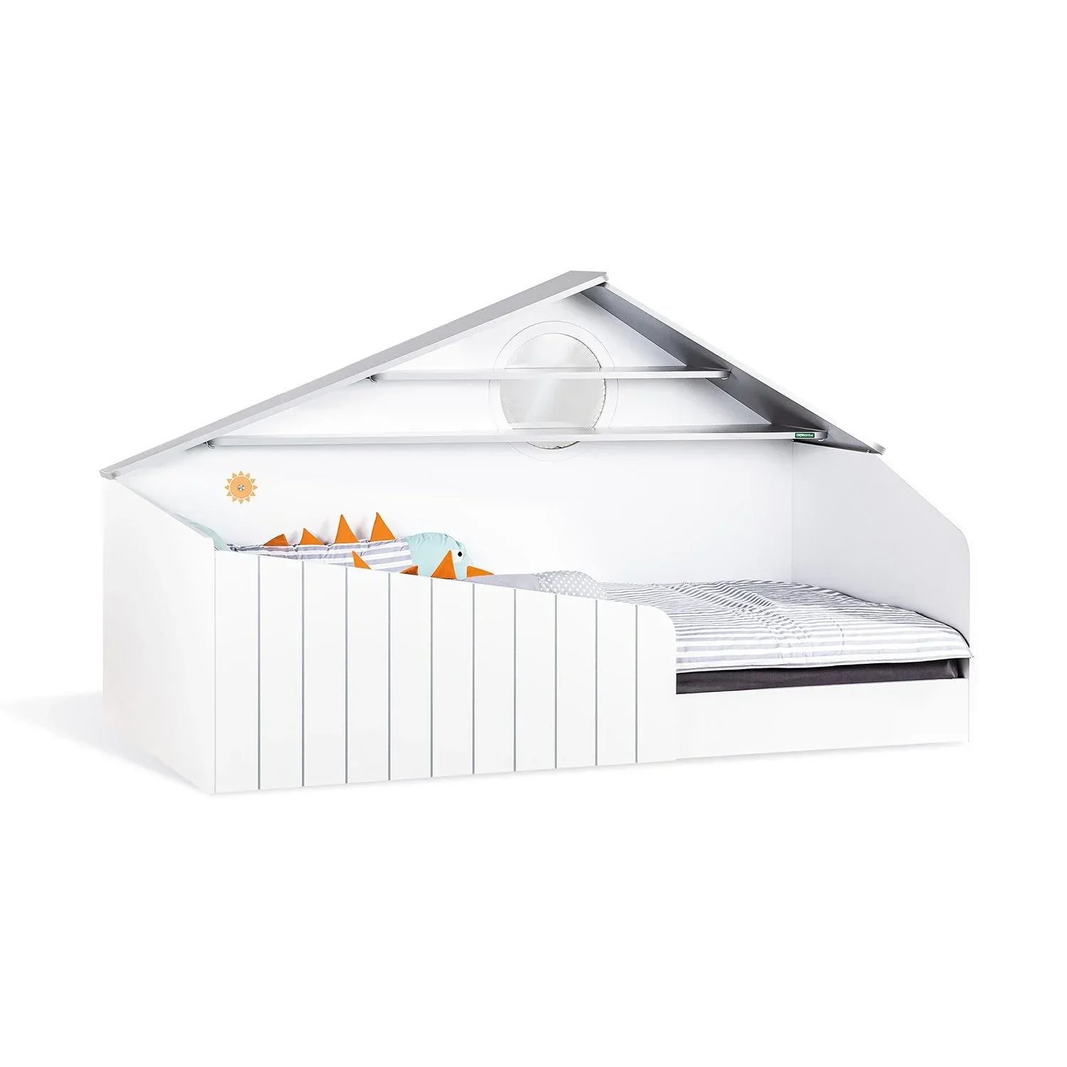 Cameretta Completa Bird House + Materasso OMAGGIO: Letto Montessori, Armadio e Comò