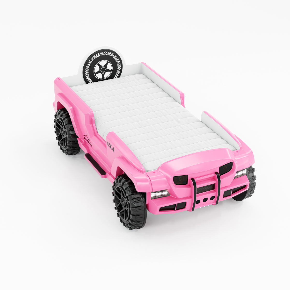 Letto Auto Jeep con LED - Rosa