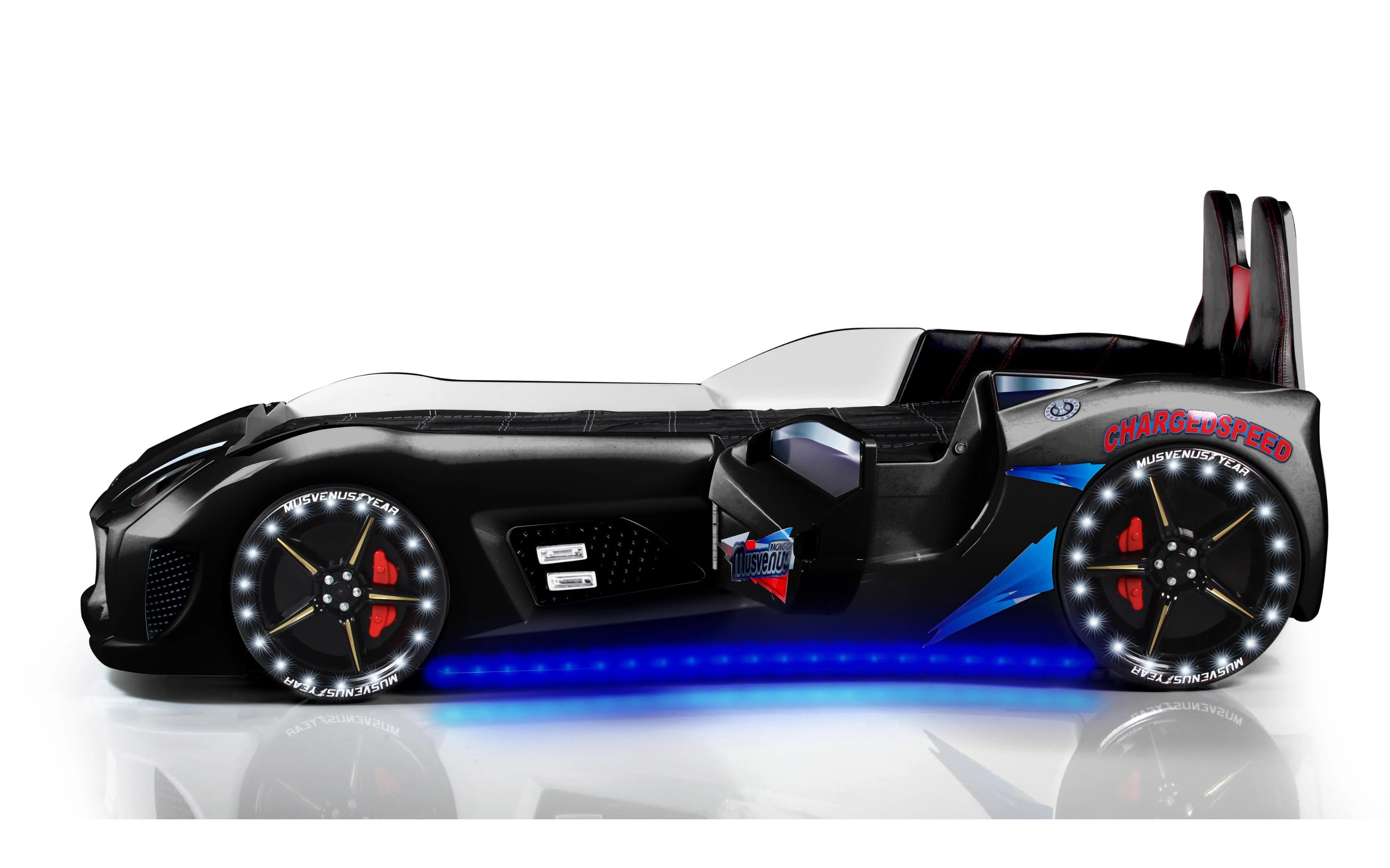 MVN 3 Letto Auto con LED e Suoni
