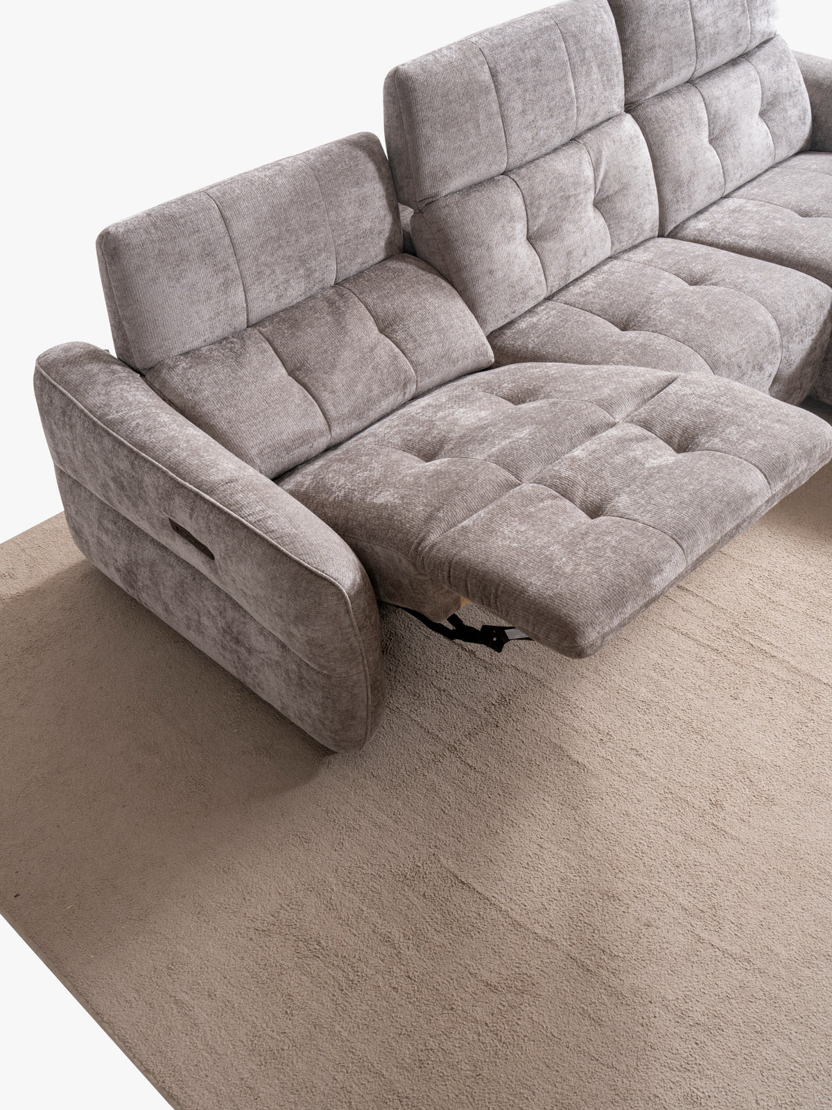 Divano Angolare Modulare Nova con Recliner e Penisola Relax