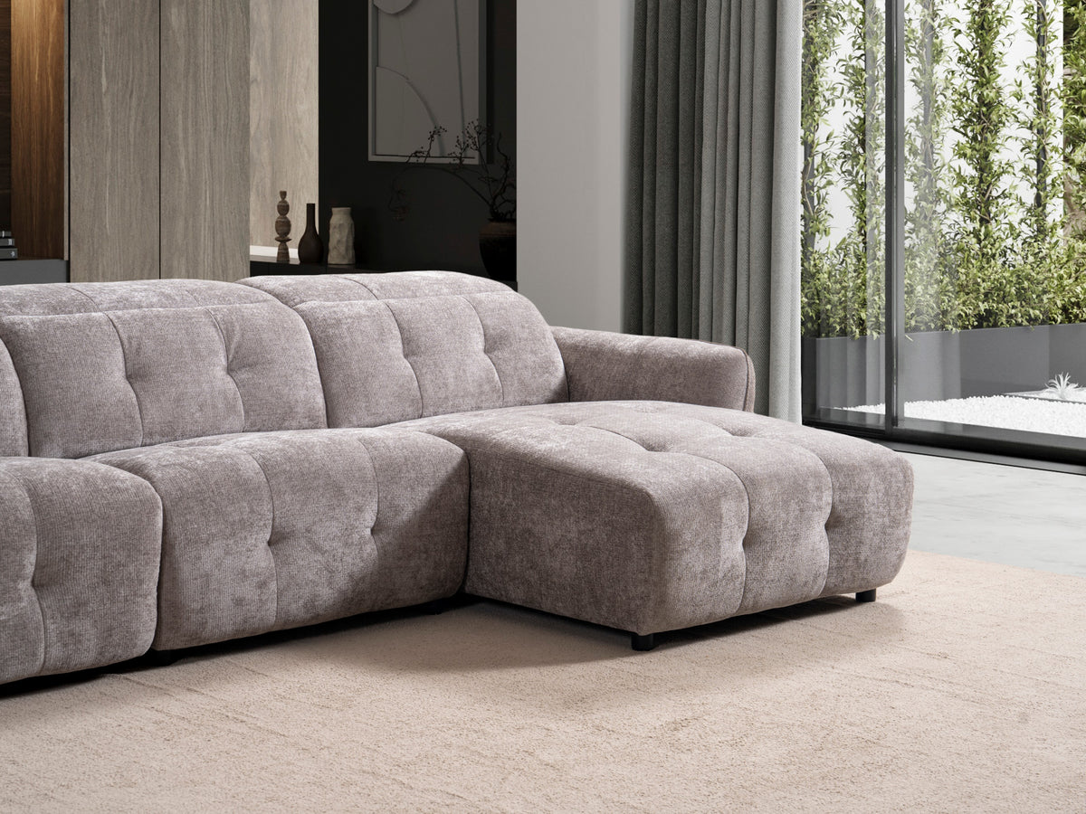 Divano Angolare Modulare Nova con Recliner e Penisola Relax