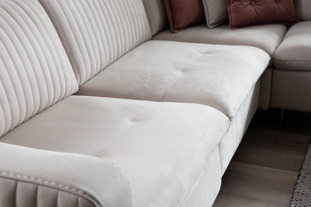 Divano Angolare Modulare Ravello con Recliner e Letto