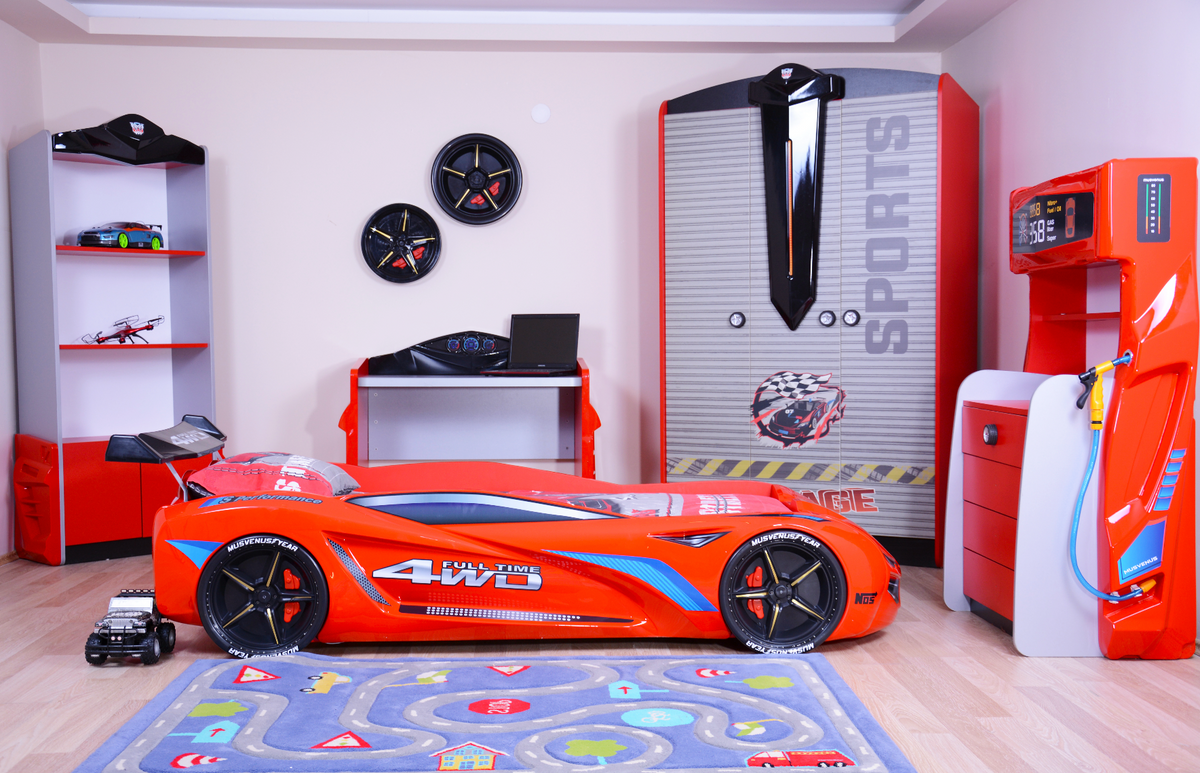 Letto Auto MVN1 con LED 90x190cm