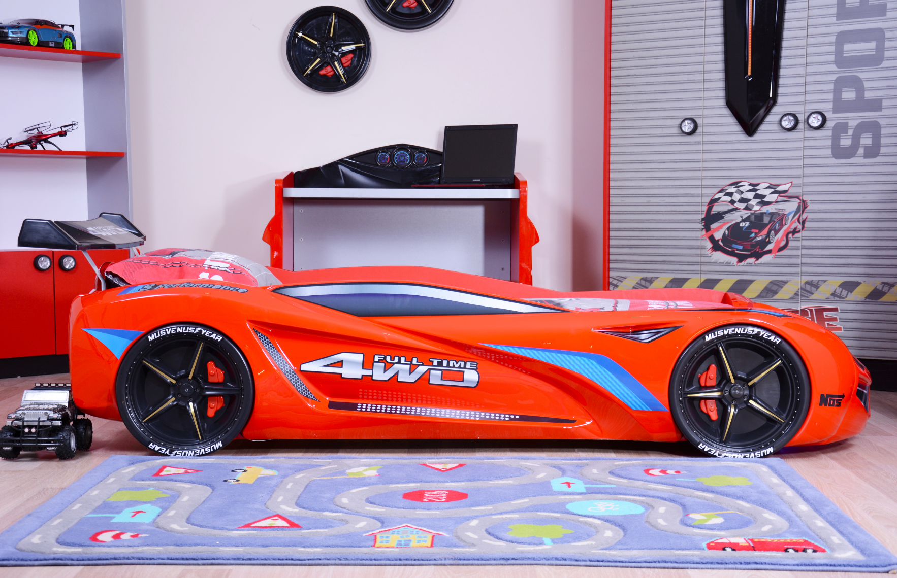 Letto Auto MVN1 con LED 90x190cm