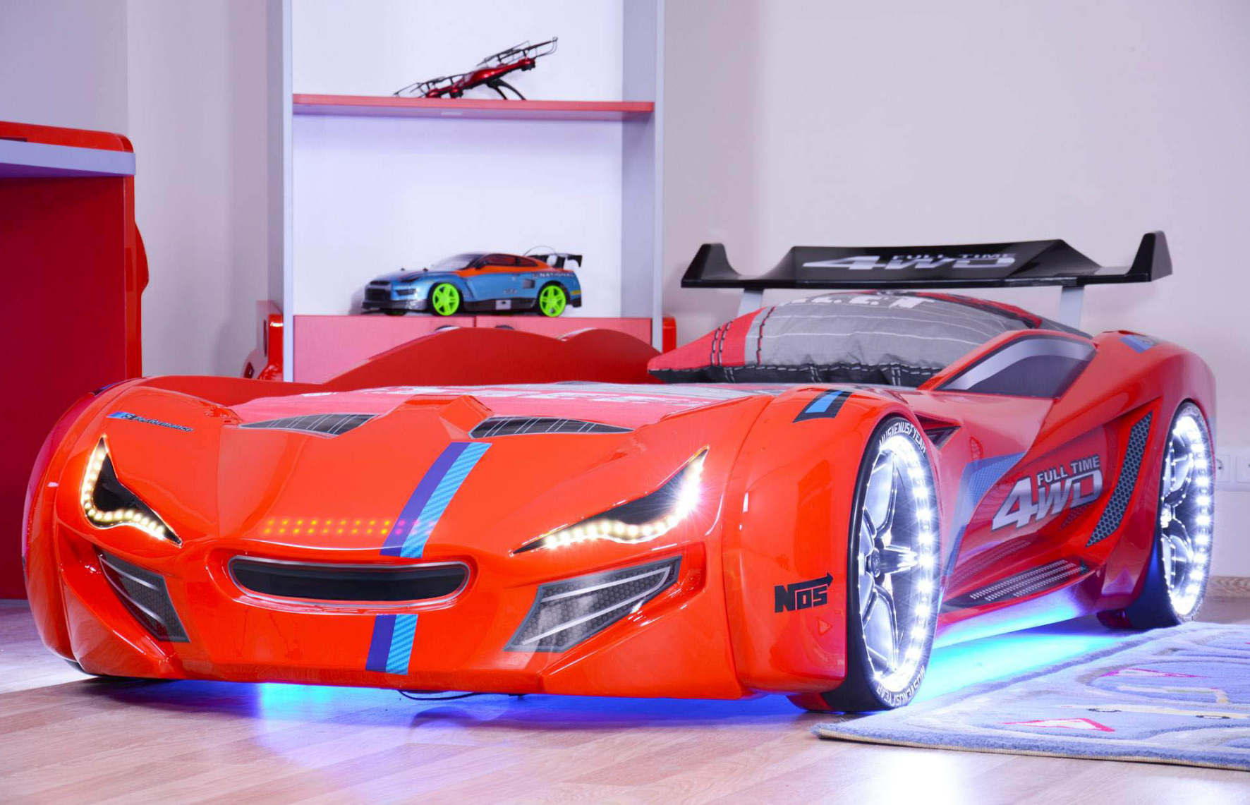 Letto Auto MVN1 con LED 90x190cm