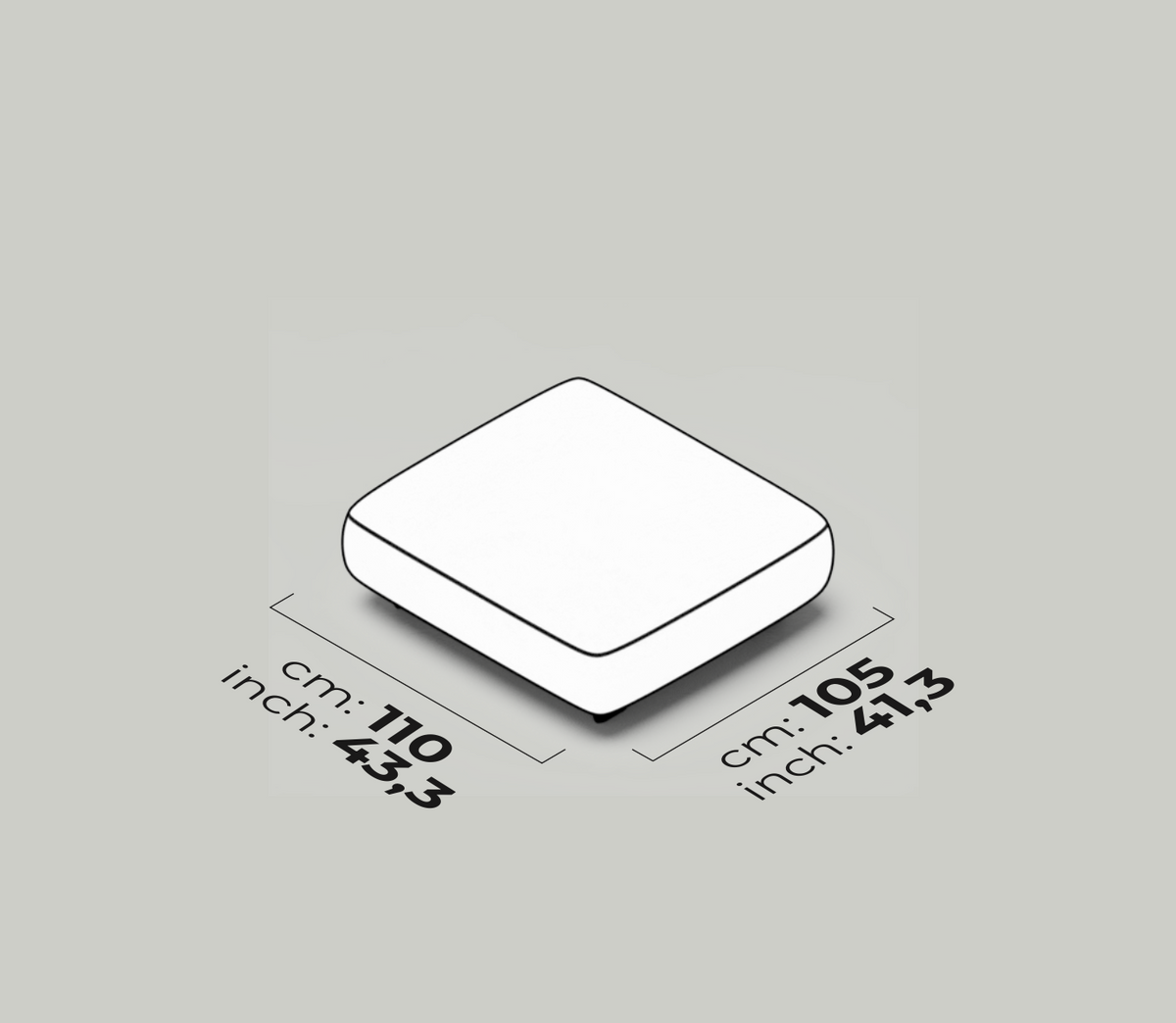Divano Modulare Bon Bon Linea – Pouf