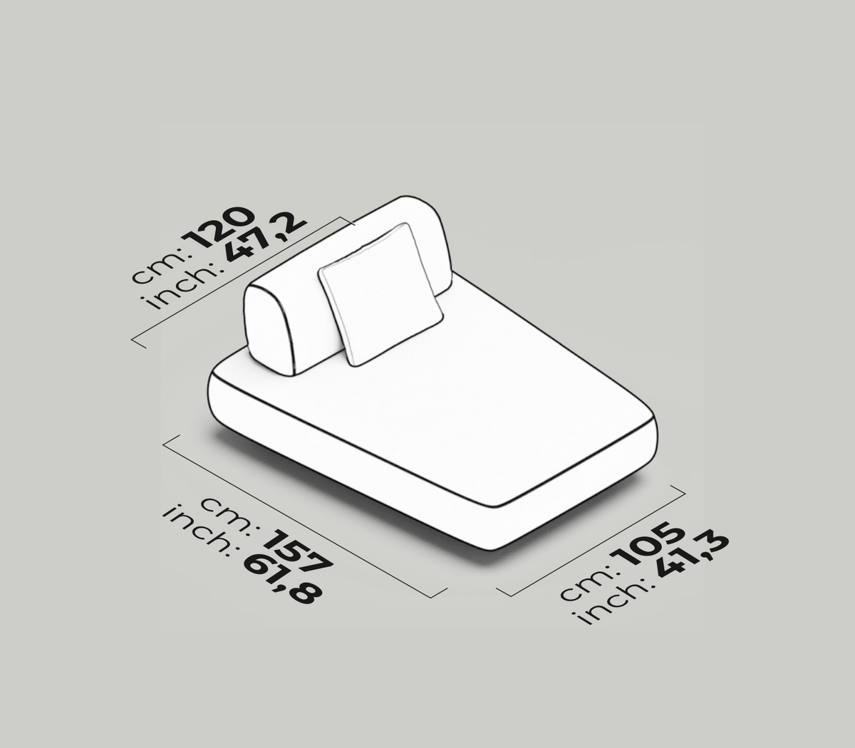 Divano Modulare Bon Bon Linea – Modulo Relax Angolato