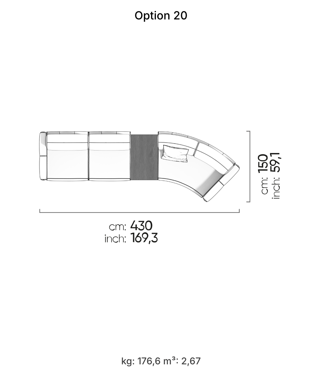 Divano Modulare Le Mans – Composizione 13