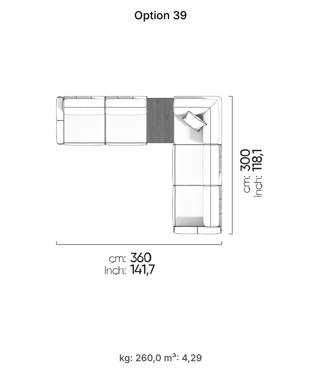 Divano Modulare Le Mans – Composizione 22