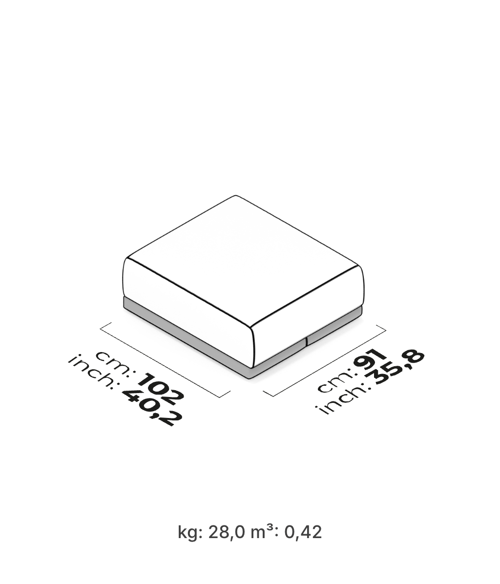 Divano Modulare Le Mans – Pouf Centrale