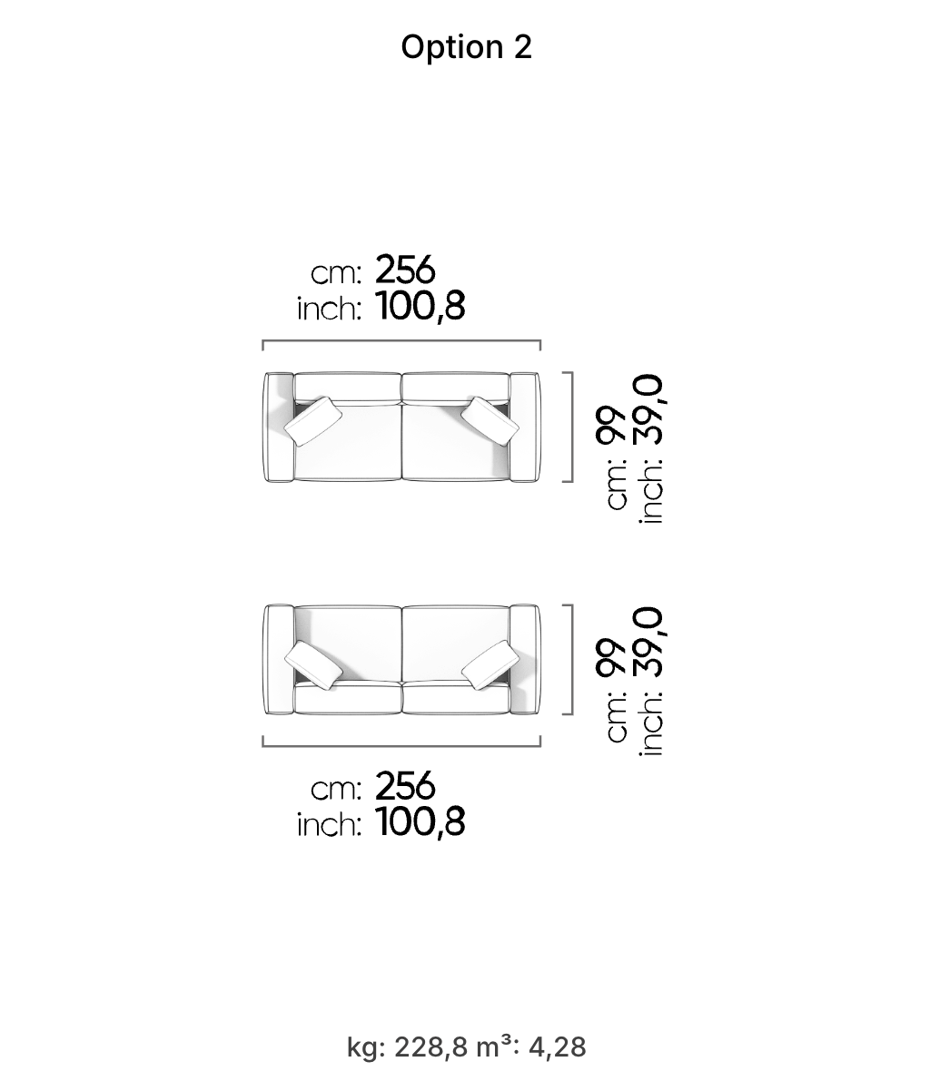 Divano Modulare Cubic – Composizione 2