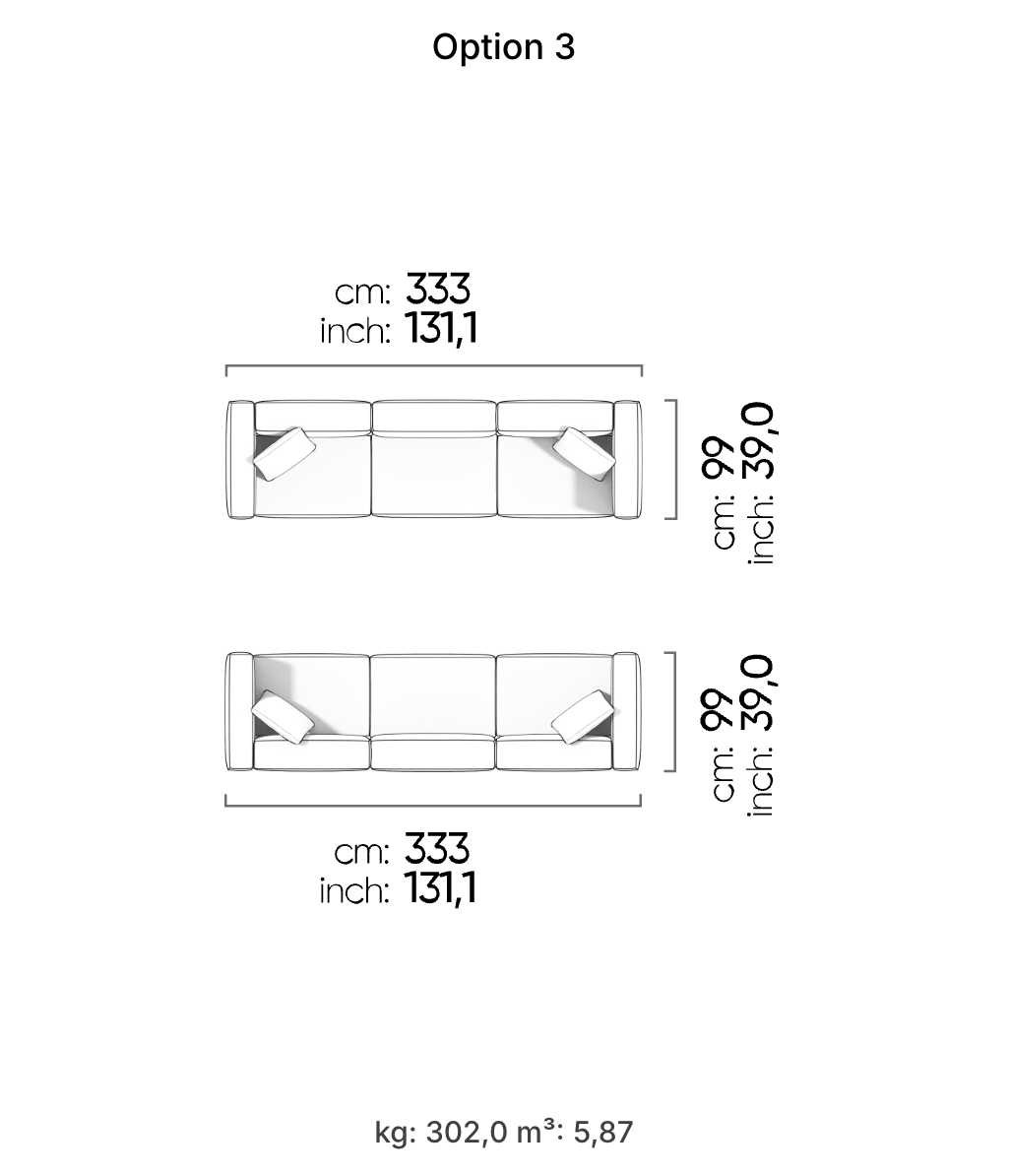 Divano Modulare Cubic – Composizione 3