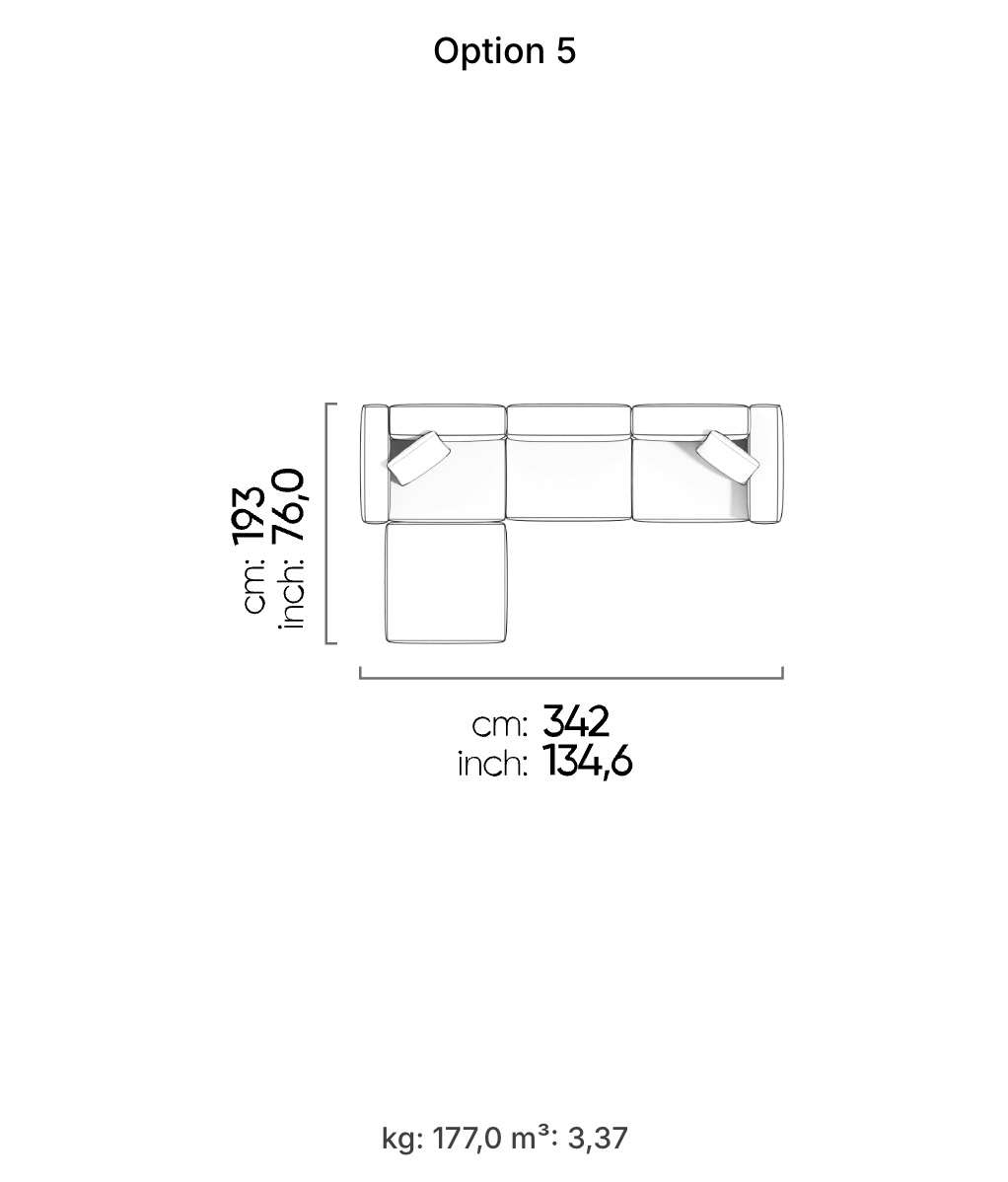 Divano Modulare Cubic – Composizione 4