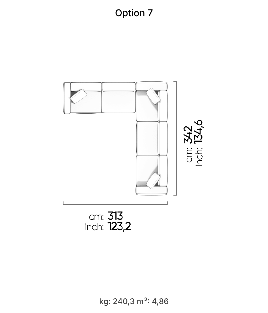 Divano Modulare Cubic – Composizione 6