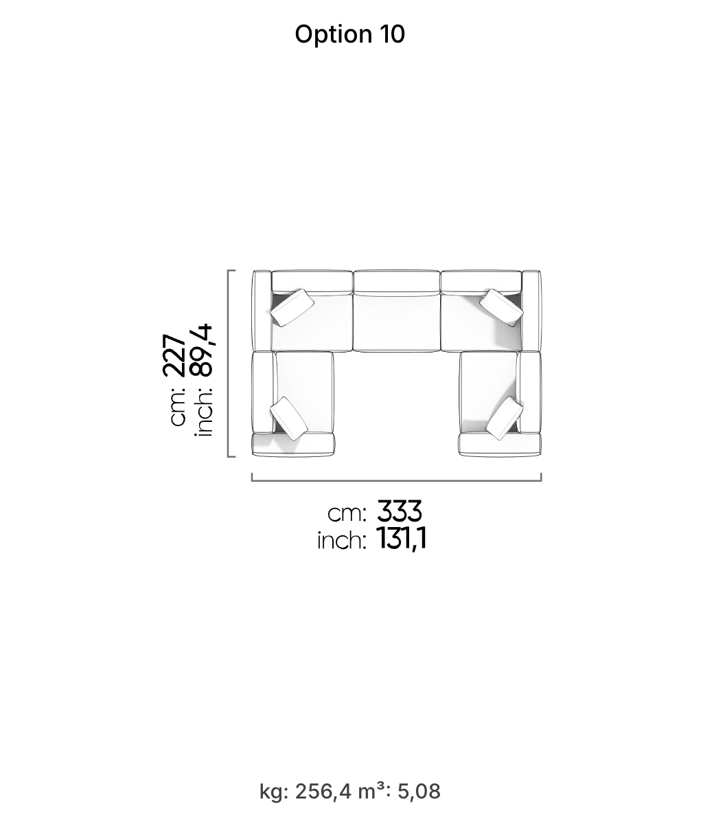 Divano Modulare Cubic – Composizione 8