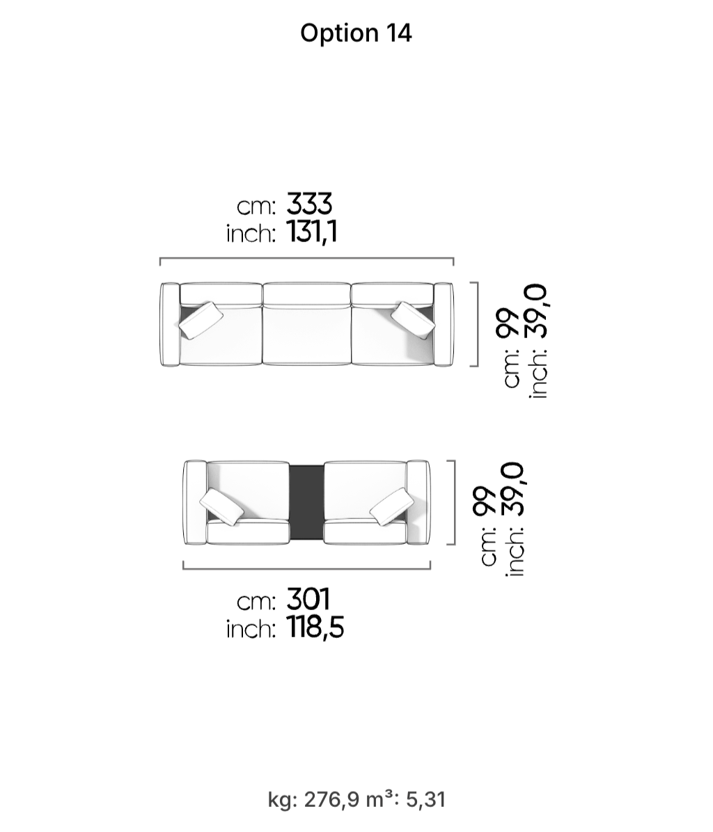 Divano Modulare Cubic – Composizione 9