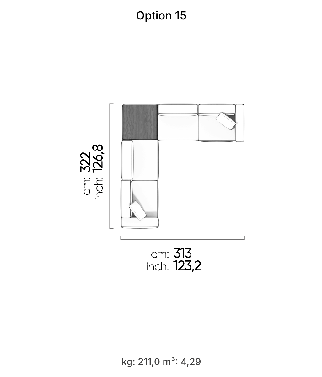 Divano Modulare Cubic – Composizione 10