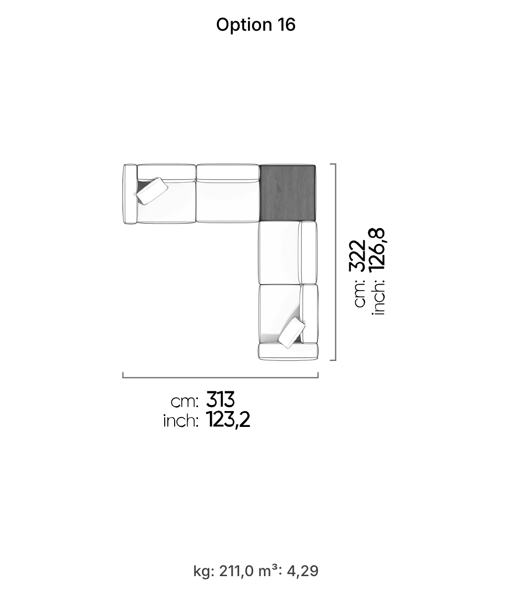 Divano Modulare Cubic – Composizione 11