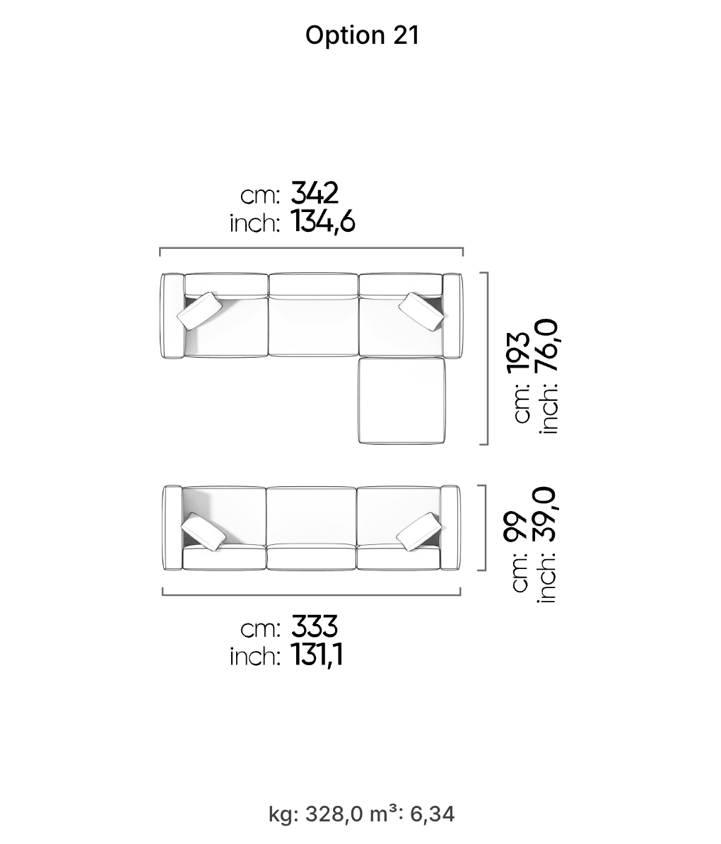 Divano Modulare Cubic – Composizione 12