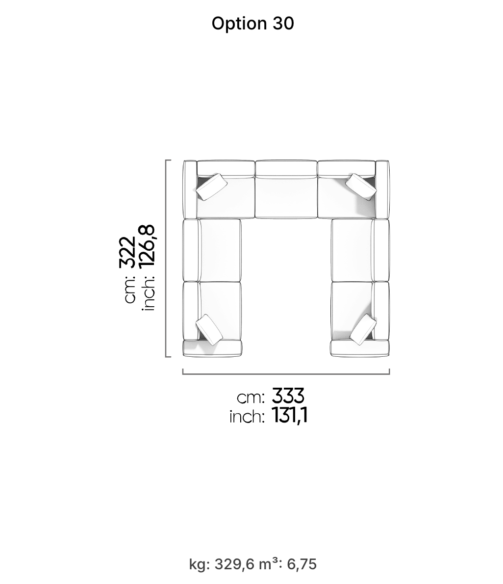 Divano Modulare Cubic – Composizione 18