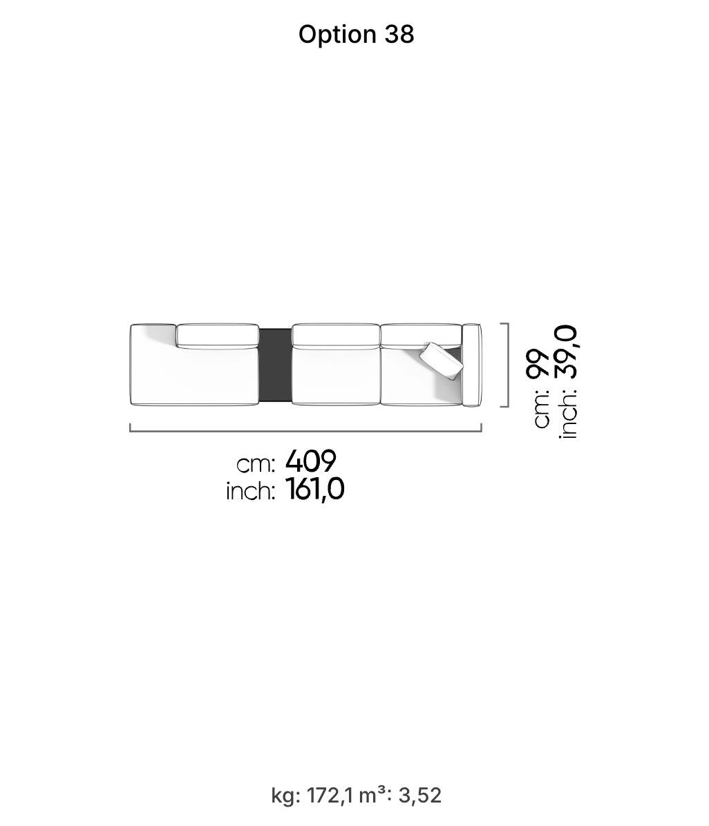 Divano Modulare Cubic – Composizione 22