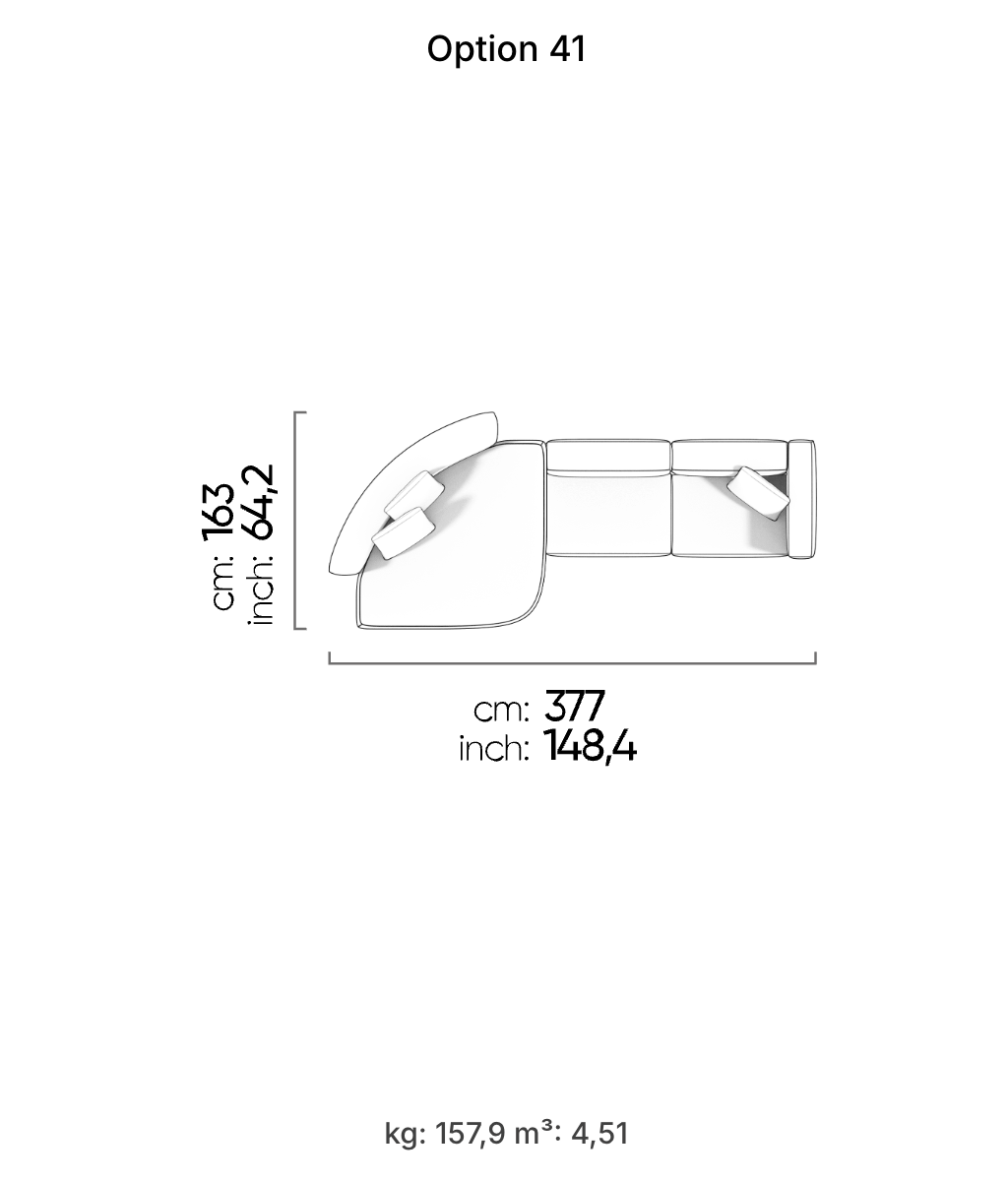 Divano Modulare Cubic – Composizione 24