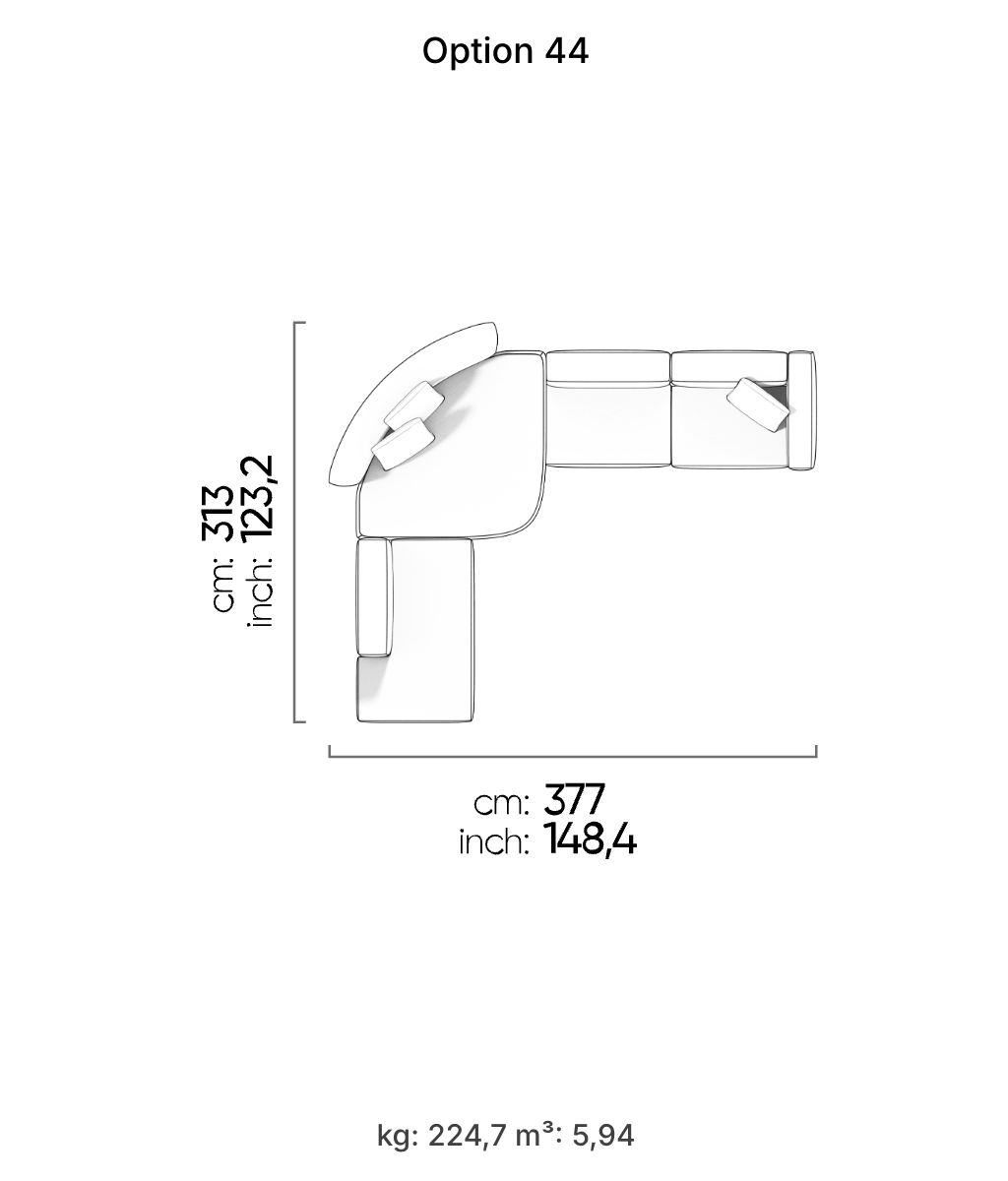Divano Modulare Cubic – Composizione 26