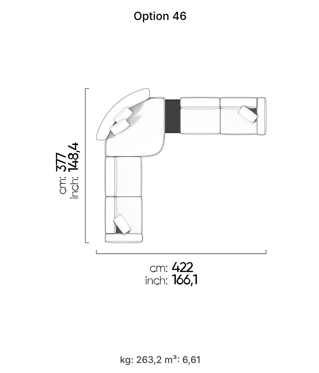 Divano Modulare Cubic – Composizione 27