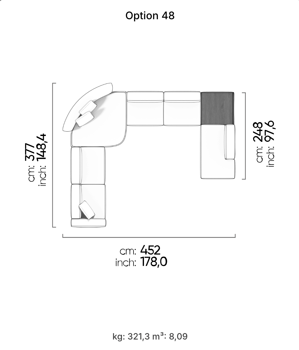 Divano Modulare Cubic – Composizione 29
